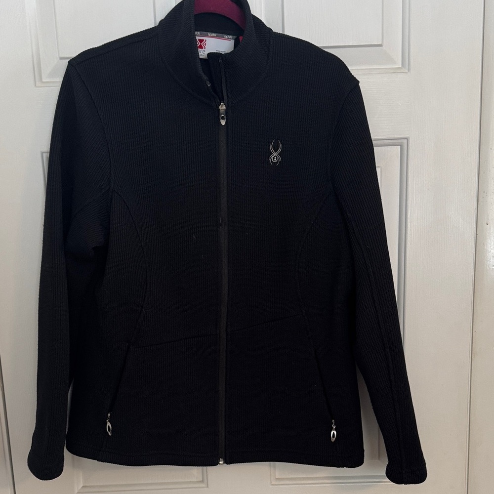 Spyder Women's Black Jacket core sweater.